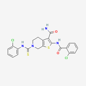 molecular formula C22H18Cl2N4O2S2 B3025779 ADTL-EI1712 