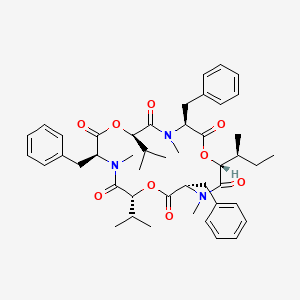molecular formula C46H59N3O9 B3025784 Beauvericin A 