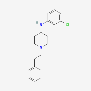 molecular formula C19H23ClN2 B3025807 N-(3-chlorophenyl)-1-(2-phenylethyl)-4-piperidinamine CAS No. 1307806-90-1
