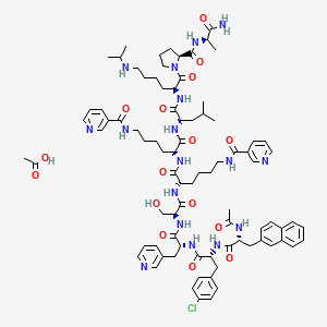 molecular formula C84H112ClN17O16 B3025818 Antide Acetate 