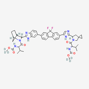 molecular formula C49H54F2N8O6 B3025849 Ledipasvir-d6 