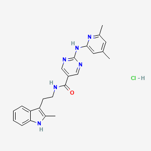 molecular formula C23H25ClN6O B3025883 TG11-77 hydrochloride 