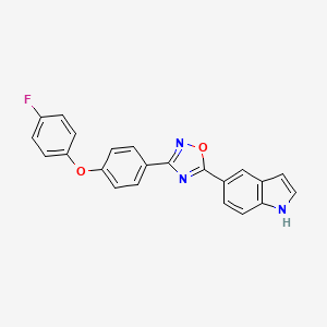 molecular formula C22H14FN3O2 B3025949 Antibacterial agent 219 