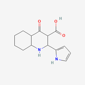 molecular formula C14H18N2O3 B3025986 1,4-dihydro-4-oxo-2-(1H-pyrrol-2-yl)-3-quinolinecarboxylic acid CAS No. 1214268-60-6