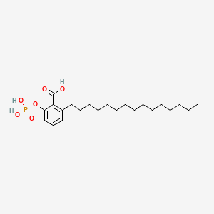 molecular formula C22H37O6P B3026028 Ginkgolic acid 2-phosphate 