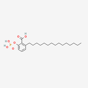 2-Pentadecyl-6-(phosphonooxy)-benzoic acid