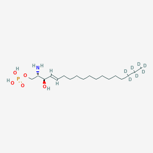 (2S,3R,4E)-2-amino-4-octadecene-16,16,17,17,18,18,18-d7-1,3-diol, 1-(dihydrogen phosphate)