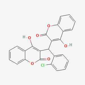 molecular formula C25H15ClO6 B3026036 Urease-IN-17 CAS No. 4322-58-1