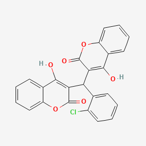 COUMARIN, 3,3'-(o-CHLOROBENZYLIDENE)BIS(4-HYDROXY-