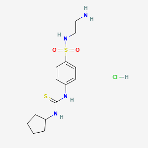 N-(2-aminoethyl)-4-[[(cyclopentylamino)thioxomethyl]amino]-benzenesulfonamide, monohydrochloride