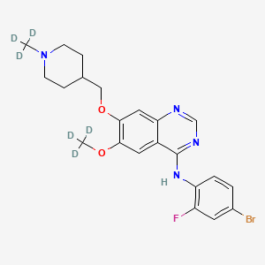 N-(4-bromo-2-fluorophenyl)-6-(methoxy-d3)-7-[[1-(methyl-d3)-4-piperidinyl]methoxy]-4-quinazolinamine