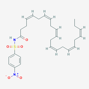 (4Z,7Z,10Z,13Z,16Z,19Z)-N-[(4-nitrophenyl)sulfonyl]docosa-4,7,10,13,16,19-docosahexaenamide