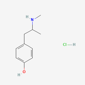 B3026051 4-[2-(Methylamino)propyl]-phenol, monohydrochloride CAS No. 877-86-1