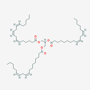 molecular formula C57H96O6 B3026091 (6Z,9Z,12Z)-6,9,12-octadecatrienoic acid, 2,3-bis[[(9Z,12Z)-1-oxo-9,12-octadecadien-1-yl]oxy]propyl ester CAS No. 852369-68-7