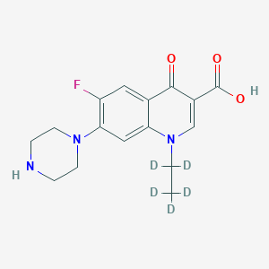 molecular formula C16H18FN3O3 B3026098 Norfloxacin-d5 CAS No. 1015856-57-1