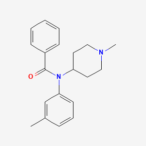 N-(3-methylphenyl)-N-(1-methyl-4-piperidinyl)-benzamide