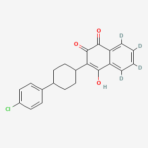 molecular formula C22H19ClO3 B3026102 Atovaquone D4 CAS No. 2070015-14-2