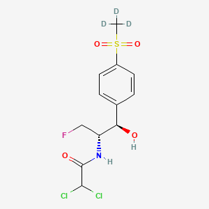 2,2-dichloro-N-[(1S,2R)-1-(fluoromethyl)-2-hydroxy-2-[4-(methyl-d3-sulfonyl)phenyl]ethyl]-acetamide