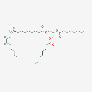 9Z,12Z-octadecadienoic acid, 2,3-bis[(1-oxooctyl)oxy]propyl ester