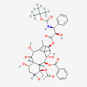 (alphaR,betaS)-beta-[[[1,1-di(methyl-d3)ethoxy-2,2,2-d3]carbonyl]amino]-alpha-hydroxy-benzenepropanoic acid, (2aR,4S,4aS,6R,9S,11S,12S,12aR,12bS)-12b-(acetyloxy)-12-(benzoyloxy)-2a,3,4,4a,5,6,9,10,11,12,12a,12b-dodecahydro-11-hydroxy-4,6-dimethoxy-4a,8,13,13-tetramethyl-5-oxo-7,11-methano-1H-cyclodeca[3,4]benz[1,2-b]oxet-9-yl ester