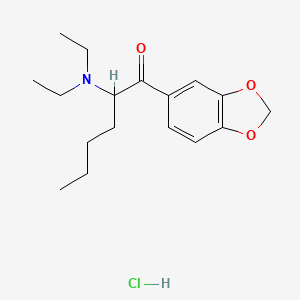 1-(1,3-Benzodioxol-5-yl)-2-(diethylamino)-1-hexanone, monohydrochloride