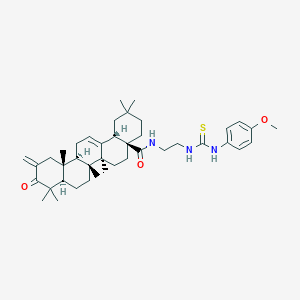 N-[2-[[[(4-methoxyphenyl)amino]thioxomethyl]amino]ethyl]-2-methylene-3-oxo-olean-12-en-28-amide