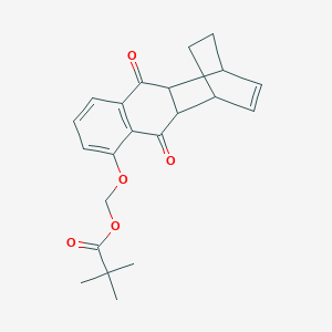 2,2-Dimethyl-propanoic acid, [(1,4,4a,9,9a,10-hexahydro-9,10-dioxo-1,4-ethanoanthracen-5-yl)oxy]methyl ester