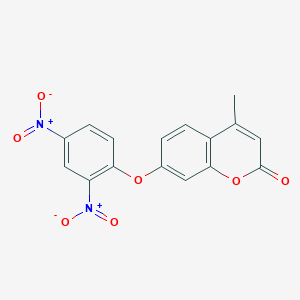 7-(2,4-dinitrophenoxy)-4-methyl-2H-chromen-2-one
