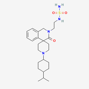 N-[2-[1,2-dihydro-1'-[cis-4-(1-methylethyl)cyclohexyl]-3-oxospiro[isoquinoline-4(3H),4'-piperidin]-2-yl]ethyl]-sulfamide