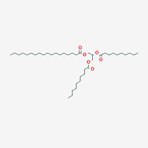 molecular formula C41H78O6 B3026137 1,2-Didecanoyl-3-stearoyl-rac-glycerol CAS No. 139665-46-6