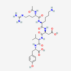 N2-acetyl-L-arginyl-L-lysyl-L-alpha-aspartyl-L-valyl-L-tyrosine