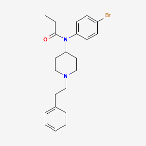 N-(4-bromophenyl)-N-[1-(2-phenylethyl)piperidin-4-yl]propanamide