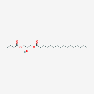 molecular formula C23H44O5 B3026178 1-Palmitoyl-3-butyryl-rac-glycerol CAS No. 20358-82-1