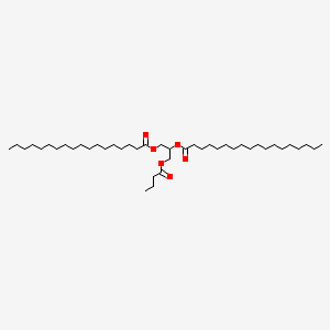 molecular formula C43H82O6 B3026179 Glyceryl 1-butyrate distearate CAS No. 139665-43-3