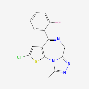 molecular formula C15H10ClFN4S B3026183 Fluclotizolam CAS No. 54123-15-8