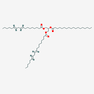 molecular formula C57H102O6 B3026187 Glycerol 1,3-di-(9Z,12Z-octadecadienoate) 2-octadecanoate CAS No. 2190-18-3