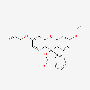 molecular formula C26H20O5 B3026193 3',6'-bis(2-propen-1-yloxy)-spiro[isobenzofuran-1(3H),9'-[9H]xanthen]-3-one 