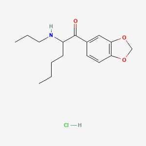 1-(1,3-Benzodioxol-5-yl)-2-(propylamino)-1-hexanone, monohydrochloride
