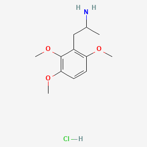 molecular formula C12H20ClNO3 B3026202 2,3,6-Trimethoxy-alpha-methyl-benzeneethanamine, monohydrochloride CAS No. 5556-75-2