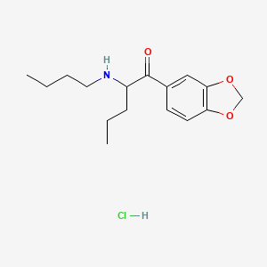 molecular formula C16H24ClNO3 B3026204 1-(1,3-Benzodioxol-5-yl)-2-(butylamino)-1-pentanone, monohydrochloride CAS No. 17763-10-9