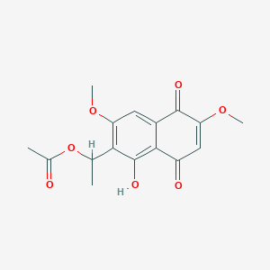 2,7-Dimethoxy-6-(1-acetoxyethyl)juglone