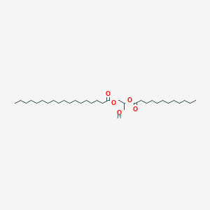 molecular formula C33H64O5 B3026226 1-Stearoyl-2-lauroyl-rac-glycerol 