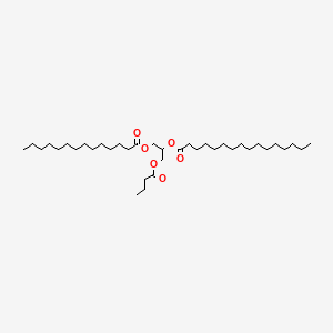 molecular formula C37H70O6 B3026231 1-Myristoyl-2-palmitoyl-3-butyryl-rac-glycerol 