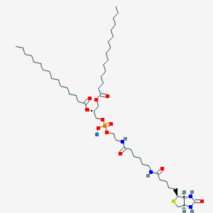 1,2-Dipalmitoyl-sn-glycero-3-PE-N-(cap biotin) (sodium)