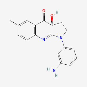 molecular formula C18H17N3O2 B3026283 (S)-3'-Aminoblebbistatin 