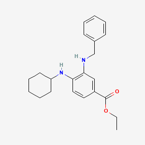 Ethyl 3-(benzylamino)-4-(cyclohexylamino)benzoate