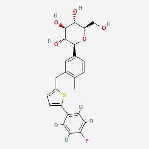 molecular formula C24H25FO5S B3026297 Canagliflozin D4 