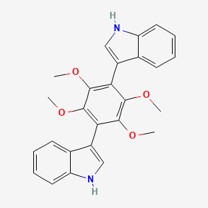 molecular formula C26H24N2O4 B3026298 Asterriquinol D dimethyl ether 