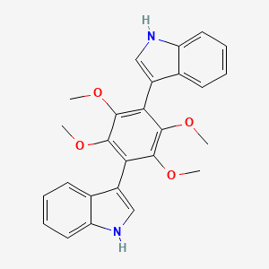 3,3'-(2,3,5,6-tetramethoxy-1,4-phenylene)bis-1H-indole