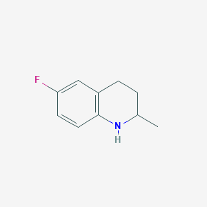 molecular formula C10H12FN B030263 6-Fluoro-2-methyl-1,2,3,4-tetrahydroquinoline CAS No. 42835-89-2